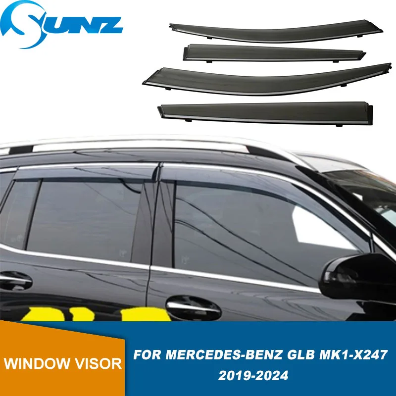 

Weather Shield For Mercedes-Benz GLB MK1-X247 2019 2020 2021 2022 2023 2024 Window Visor Deflector Window Rain Guard Cover