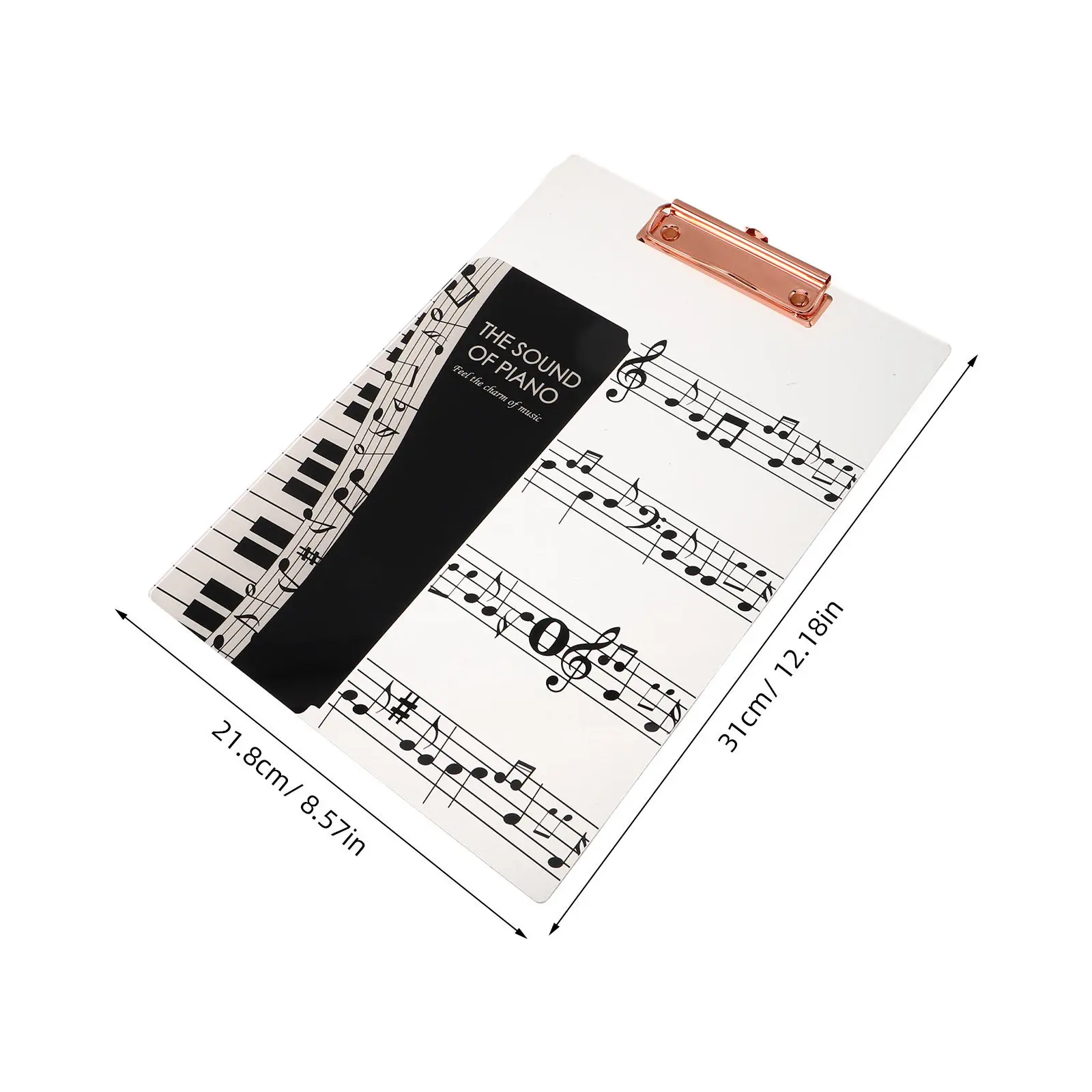 Acrylic Sheet Music Folder Thickened Single Sheet Flip Design for Piano Choir Saxophone Practice