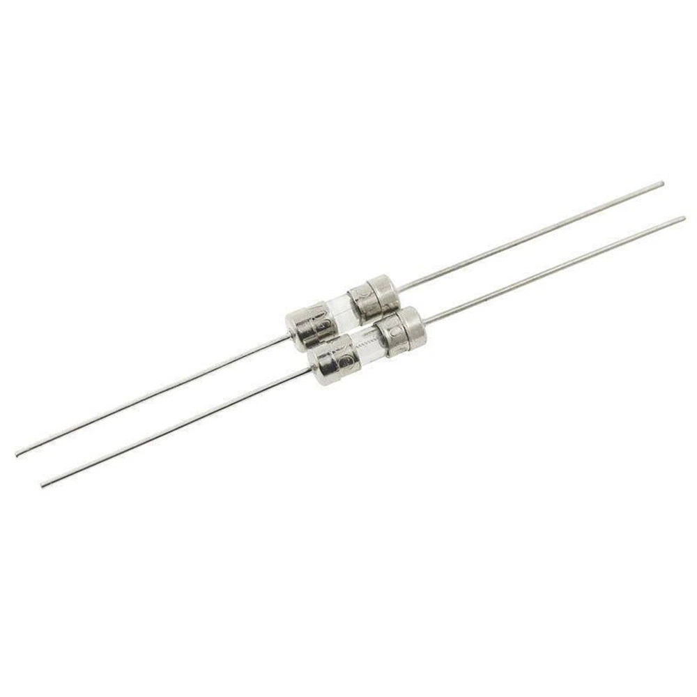 100 Stück 3,6x10mm Glasrohr-Sicherungen Sortiment-Set - 10 Werte (0,5A bis 10A) 250V Langsam Auslösende Axiale Sicherungen für Leiterplatten & Elektronik – Detail 2
