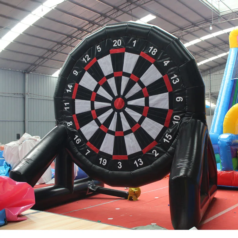 

Commercial Carnivals Inflatable Dart Board Football Shooting Sport Dartboard Game Giant Inflatable Soccer Dart Board