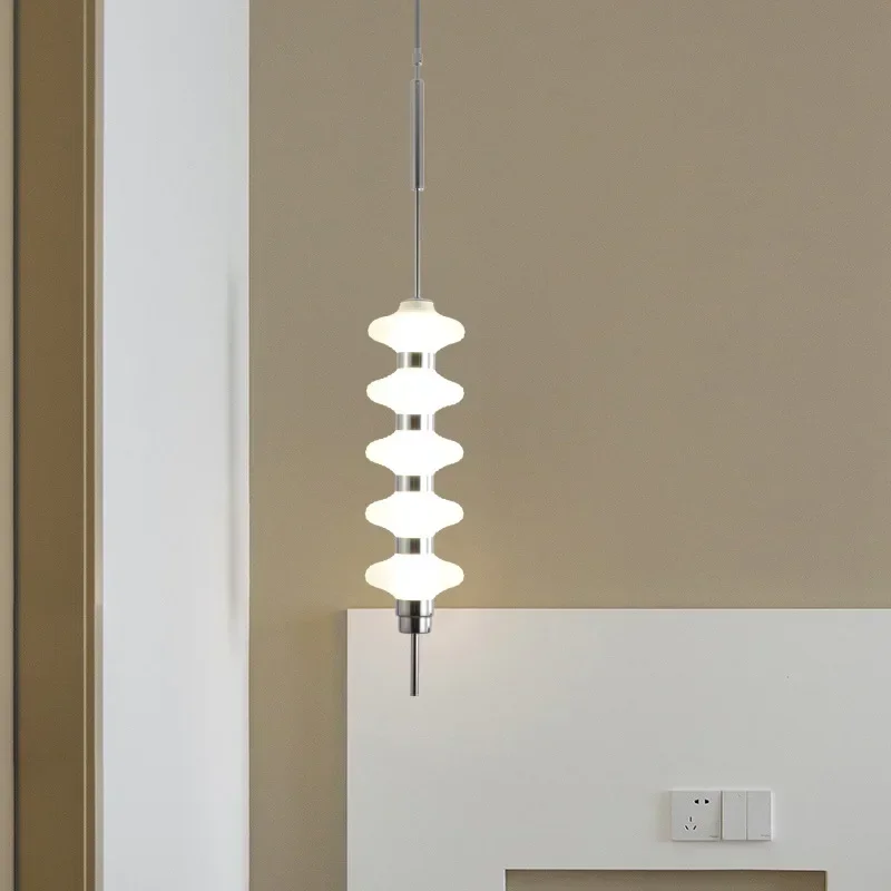 

SANDYHA Modern Nordic LED Pendant Lamp Gourd Shaped Glass Chandelier for Living Room Dining Table Bedroom Home Decoration
