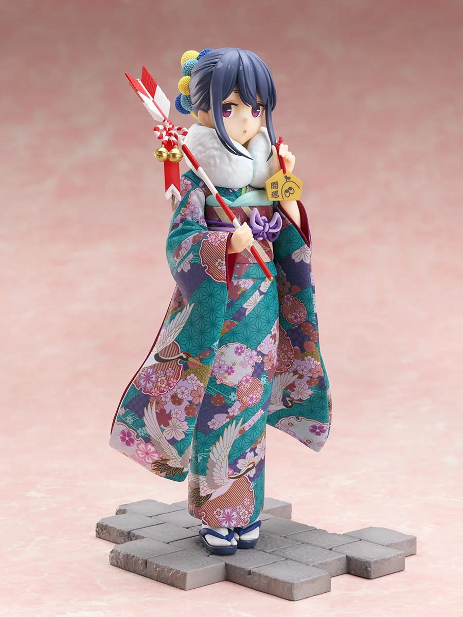 2021 Japanese original anime figure Shima Rin kimono ver action figure collectible model toys for boys