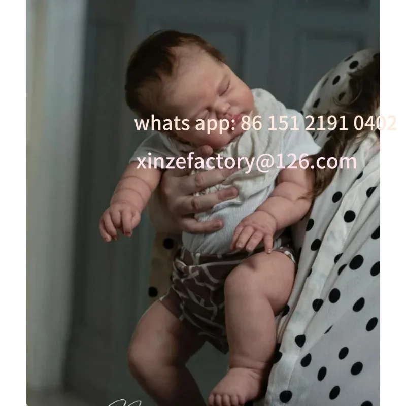 

Customizable NPK New Arrival 25inch Huge Size Reborn Doll Kit Pickle Fresh Color Soft touch with Cloth Body Unfinished Doll Part