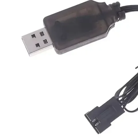 1PCS 7.4V SM-4P Spina Caricatore USB Per DE36W DE65 HM202 EC08 EC16 RC Auto M416 Gel Elettrico Sfera Blaster Caricabatteria