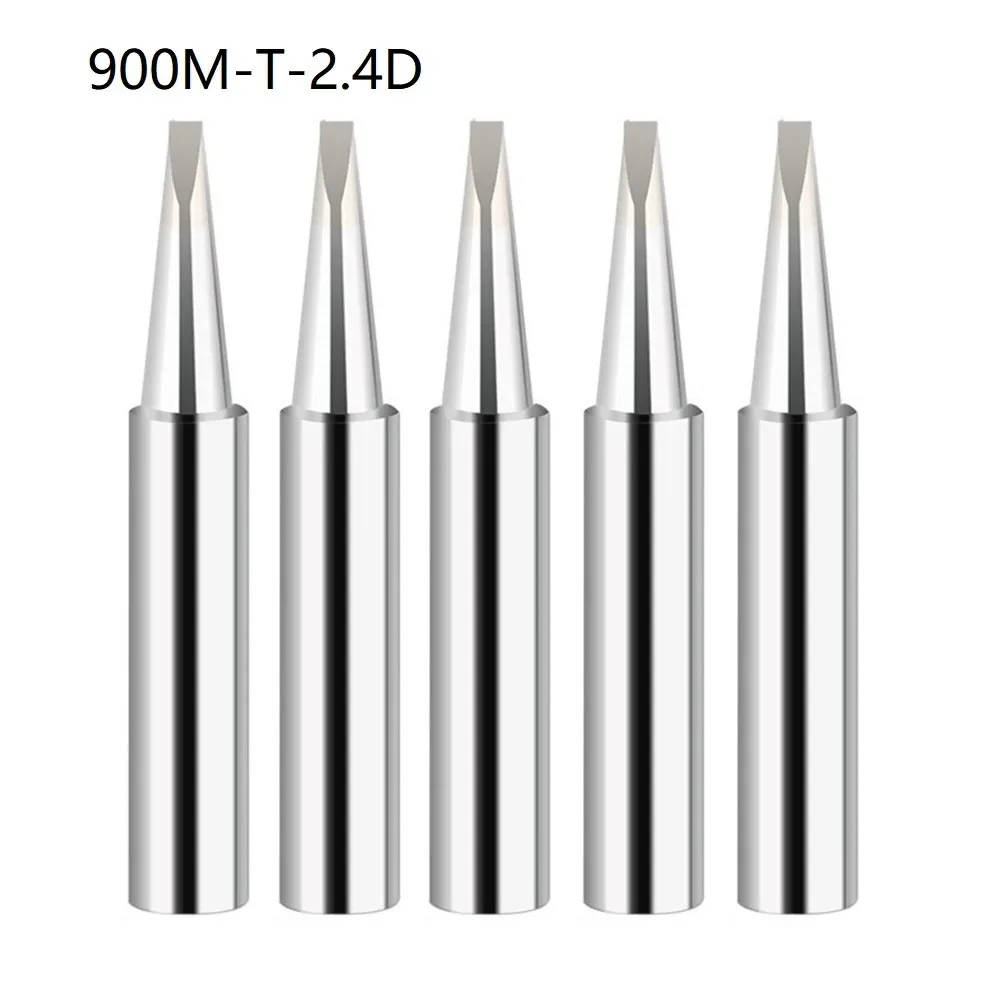 5Pcs 900M-T Soldering Iron Tips Bit IS/I/B/K/SK/2.4D/3.2D/1C/2C/3C/4C Lead-Free Welding Tips Head