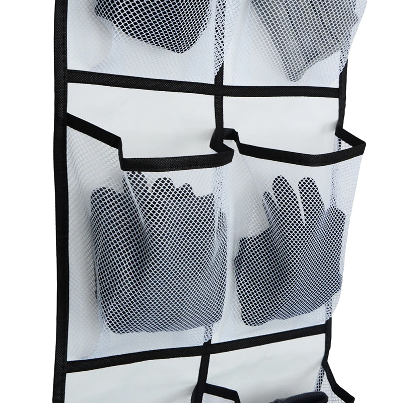 12/24 Pocket Large Mesh Cloth Storage Bag Wall-Mounted Sundries Organizer Holder Room Shoes Slippers Storage Hanging Bag