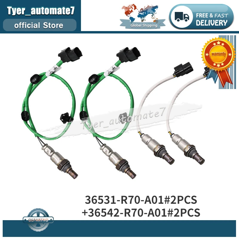 

For 2011-2013 HONDA ODYSSEY 3.5L 36531-R70-A01 36542-R70-A01 234-5098 234-4461 4Pcs Upstream & Downstream Lambda Oxygen Sensor