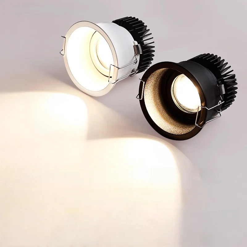 Recessed LED Ceiling Light Dimmable Spotlight Embedded Downlight AC90-260V Home Lighting For Kitchen Bedroom Living Room