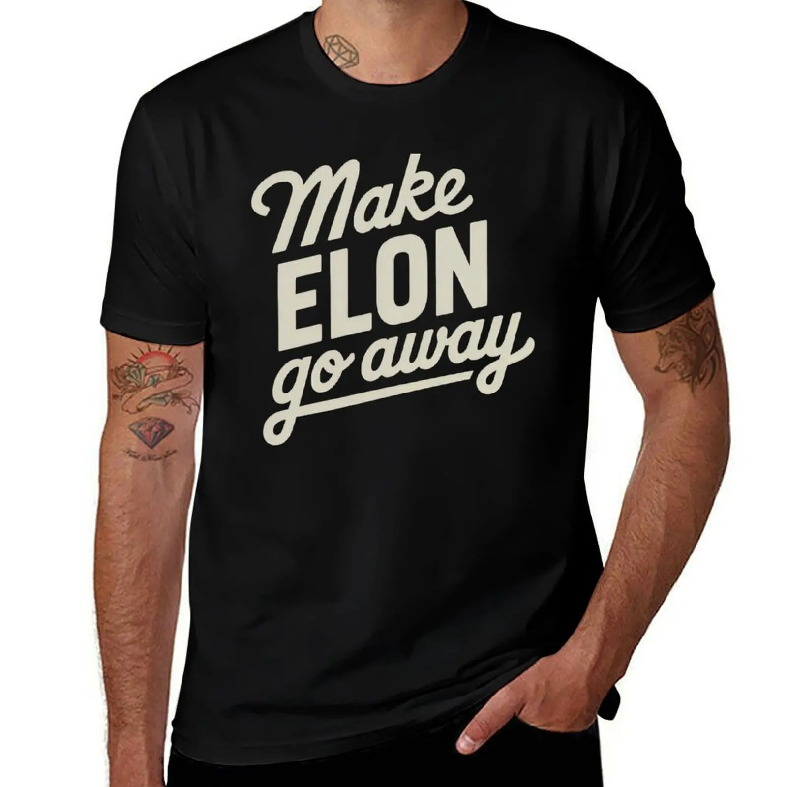 

Away T-Shirt t shirts t Go shirts high quality designer Make Elon cotton Musk Anti-Elon Anti-Elon T-Shirt