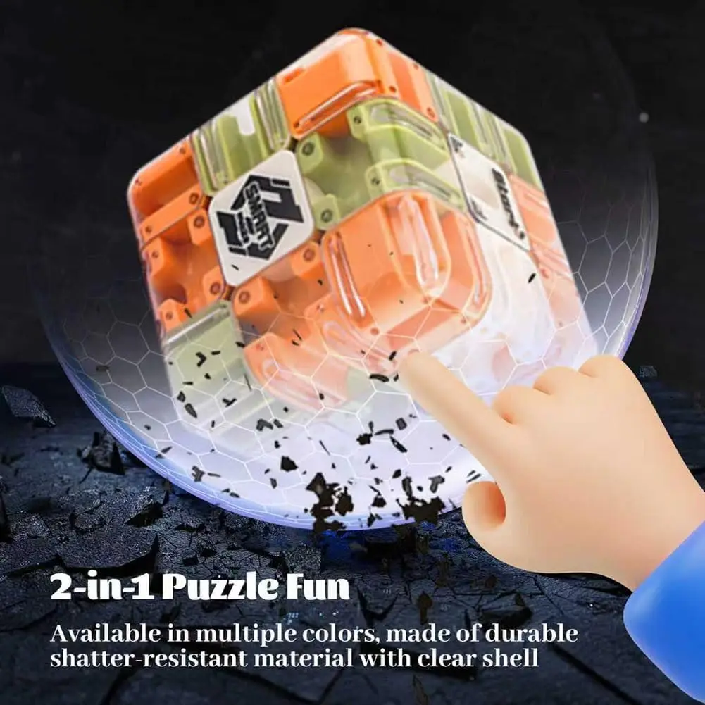 Labirinto Cubo Magico Giocattolo Antistress Cubo Infinito Giocattoli Educativi Portatili Decomprimere Giocattoli Rilassanti per Bambini Adulti Autismo Regalo ADHD