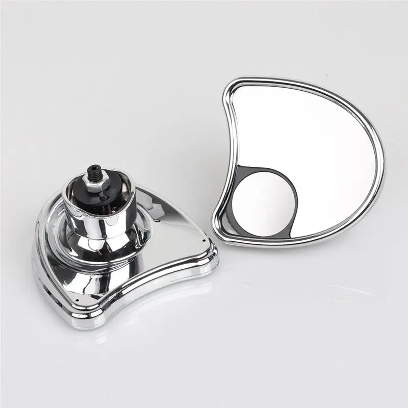 Dependable-Chrome Batwing Inner Fairing Mount Side Mirrors With Blind Spot Accessories For Touring