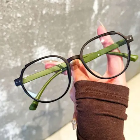 Eleganta Mode Läsglasögon Runda Vikbara Anti Blå Ljus Glasögon Högkvalitativa Komfort Presbyopi Glasögon Snabb Leverans 10 best sales runda glasögon - №5