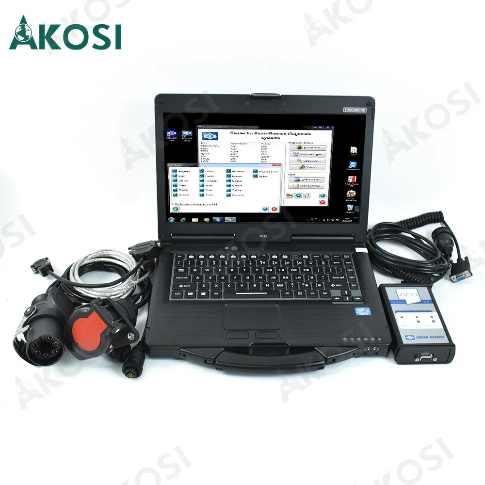 

Ready to use CF53 laptop+2024 Truck Trailer Brake Diagnostic Tool for KNORR-BREMSE Diagnostic Kit