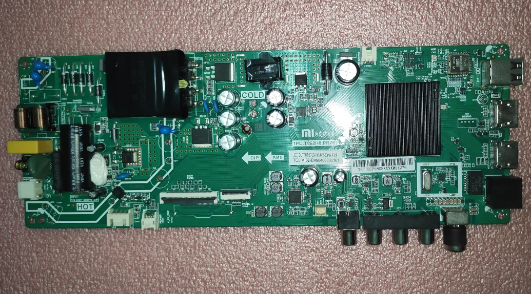 TPD.T962H8.PB761 MI02-D 490400005161   Placa-mãe de TV 3 em 1 4KWiFi rede Android 67.2--86.4v 550ma