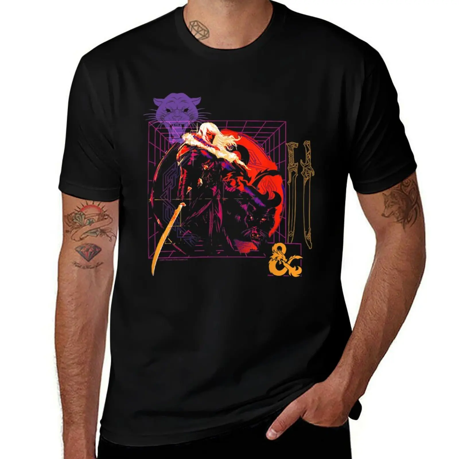 

Drizzt cotton shirts Dragons shirts men man t t graphic shirt man man T-Shirt for t for