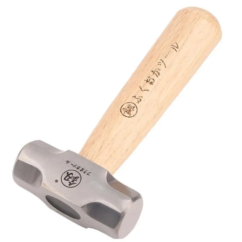 652F Handcrafted Short Handle Octagonal Hammer High Carbon Steel Head Handle Hammer for Secure Inlay