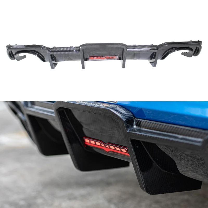 

RS3 Dry Carbon Fiber Material 3K Twill Weave Rear Bumper Lip Car Diffuser Lip For Audi RS3, 100% Tested Well