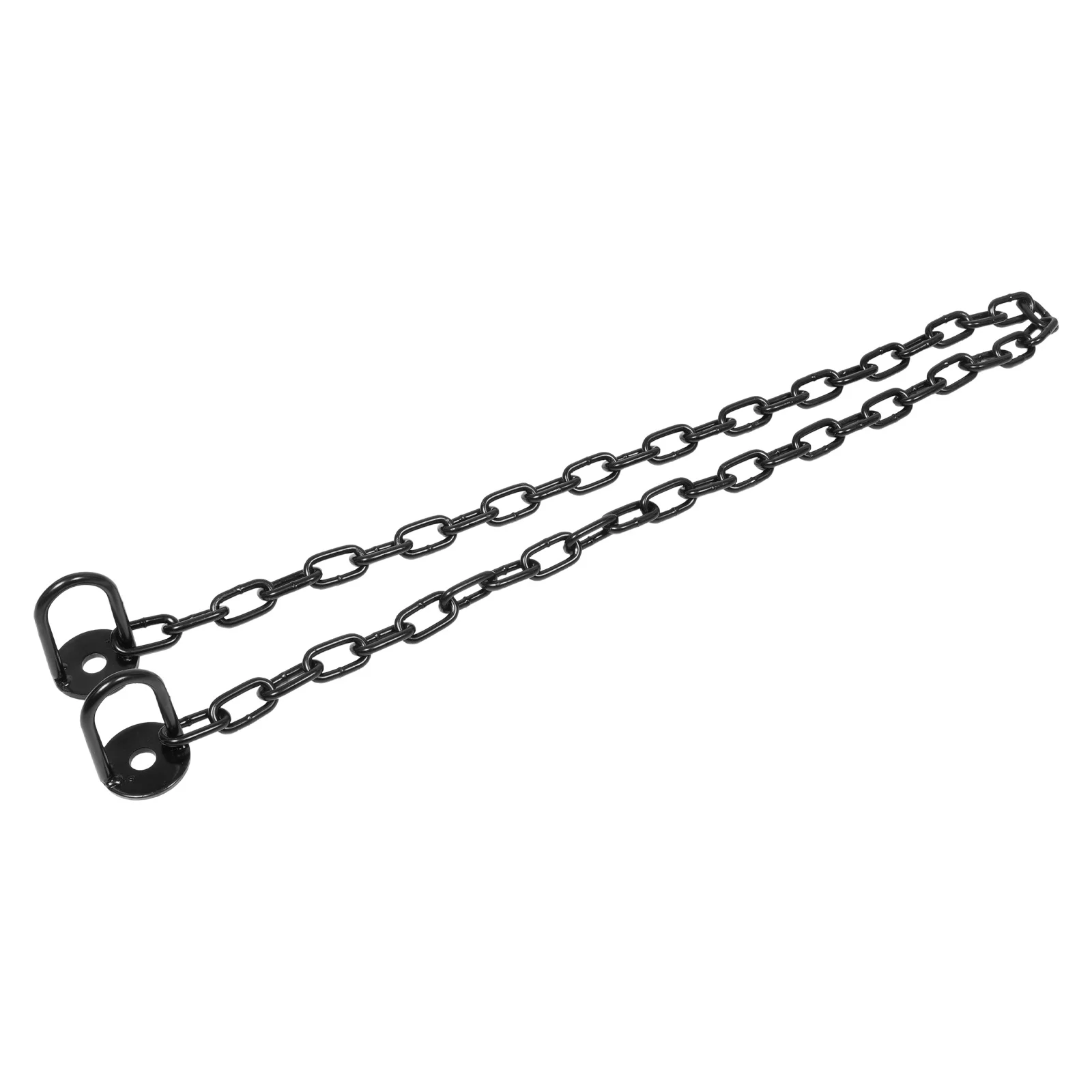 

1Set River Guardrail Chain 6Mm 58.95inch Robust Link Chain for Security Fence Connector Parking Lot Exhibition Crowd Management