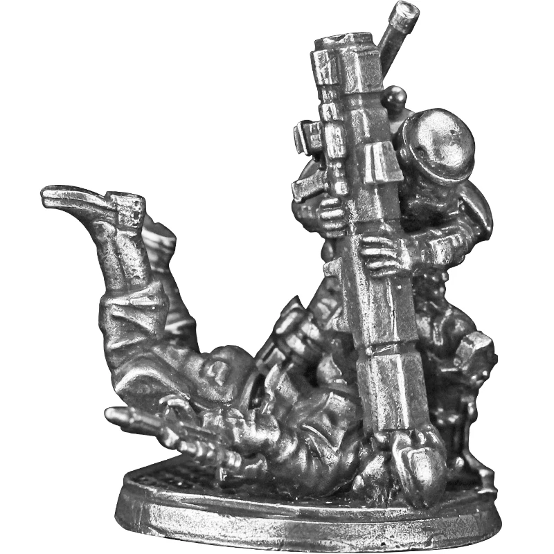 Figurines d'action Clone homme soldat en métal, modèle Cupronickel, jeu de société Miniature, jouets, pièce de jeu, accessoires d'ornement