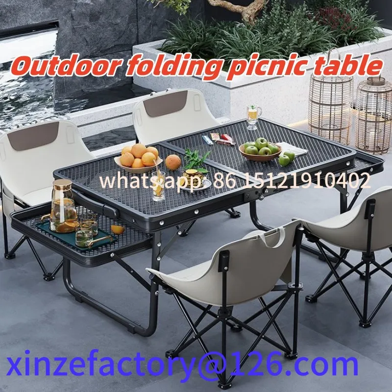 

Customizable Folding iron mesh portable lift aluminum alloy extension lightweight table