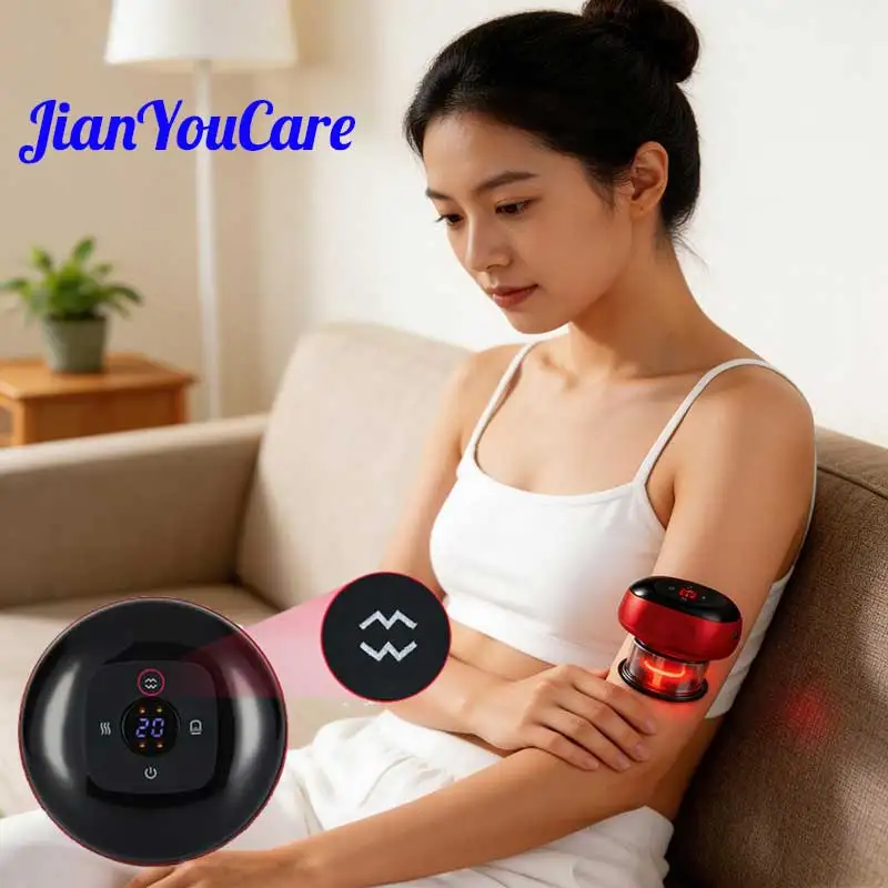 

Интеллектуальный вакуумный массажер JianYouCare для баночного массажа и гуаша: сжигание жира, похудение, снятие усталости