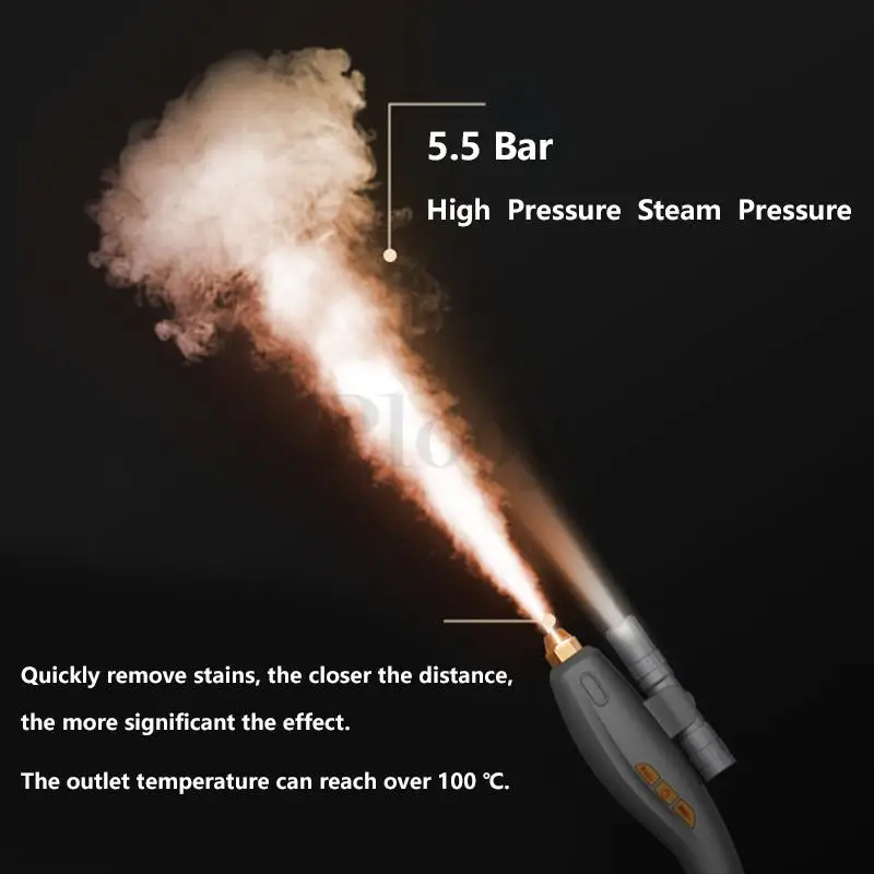 100° High temperature Steam Dishwasher Steam Efficient Deep Cleaning 3000W Powerful Steam Cleaner For Air Condition Car Kitchen