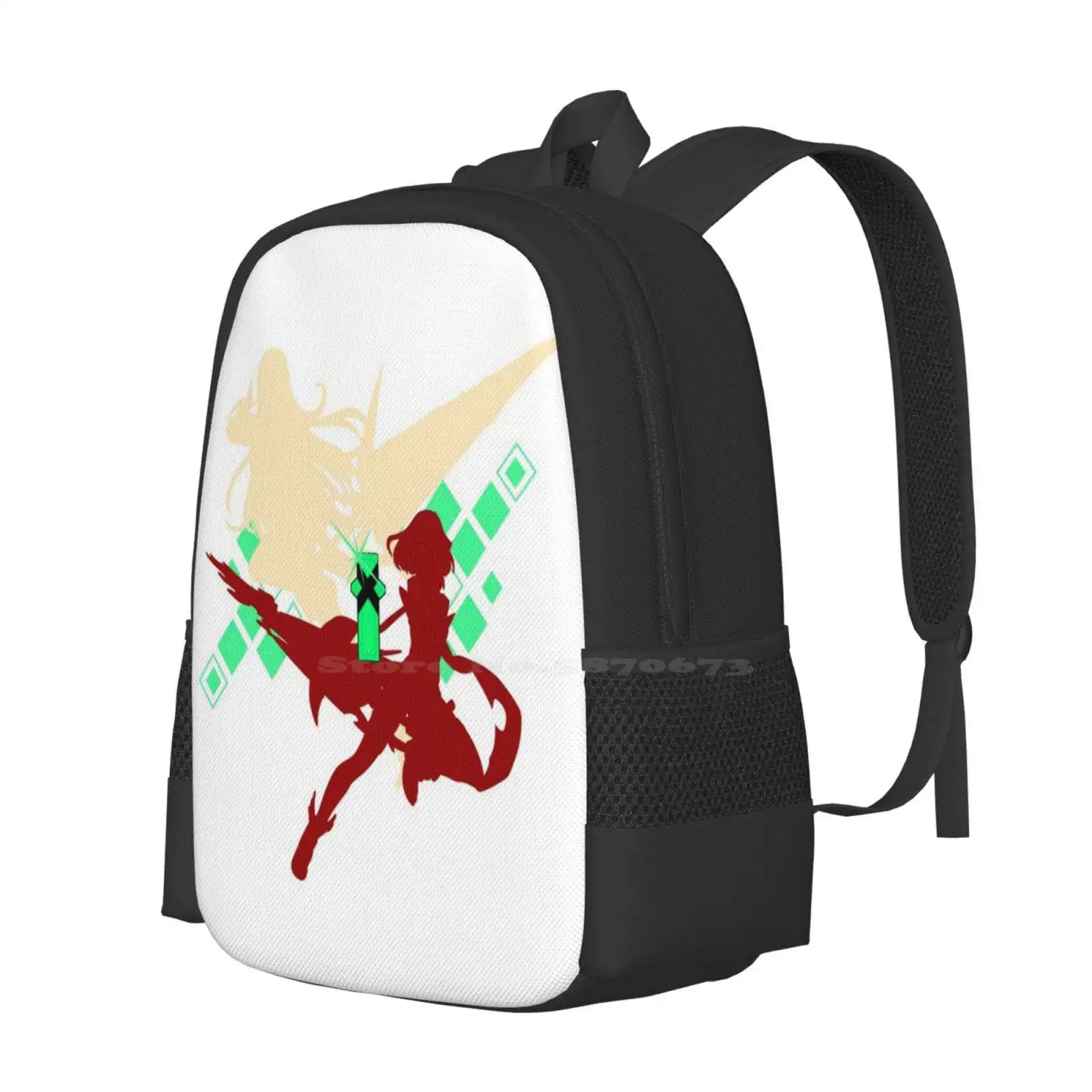 Xenoblade Chronicles 2-Pyra & Mythra Backpack For Student School Laptop Travel Bag