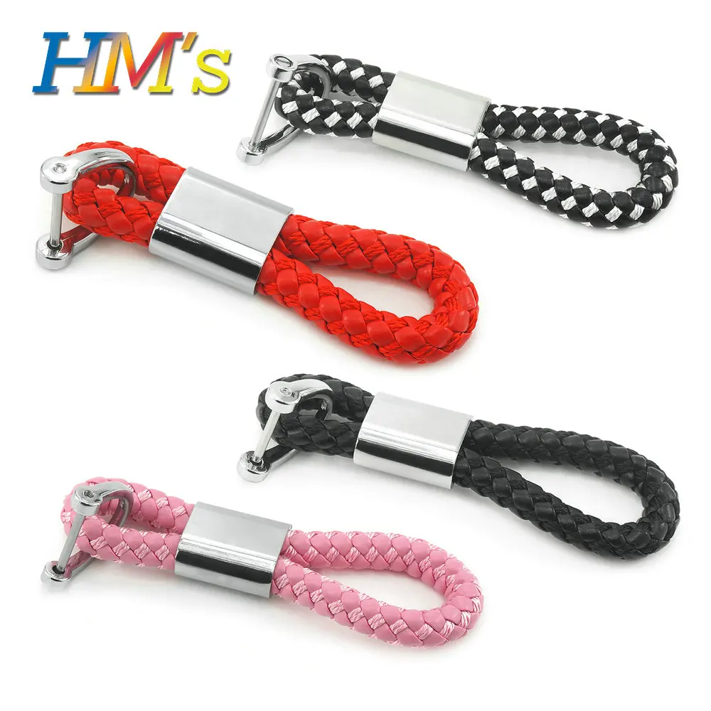 

For mini cooper clubman countryman F54 F55 F56 F57 F60 R55 R56 R58-R60 Car Braided cord universal keychain Key rope accessories