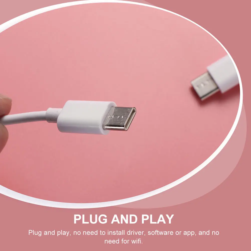 2Pcs Type-C to 3.5mm Audio Adapter High Durability PVC Copper Cable Plug and Play Phone Headphone Converter Phone Convertor view 2