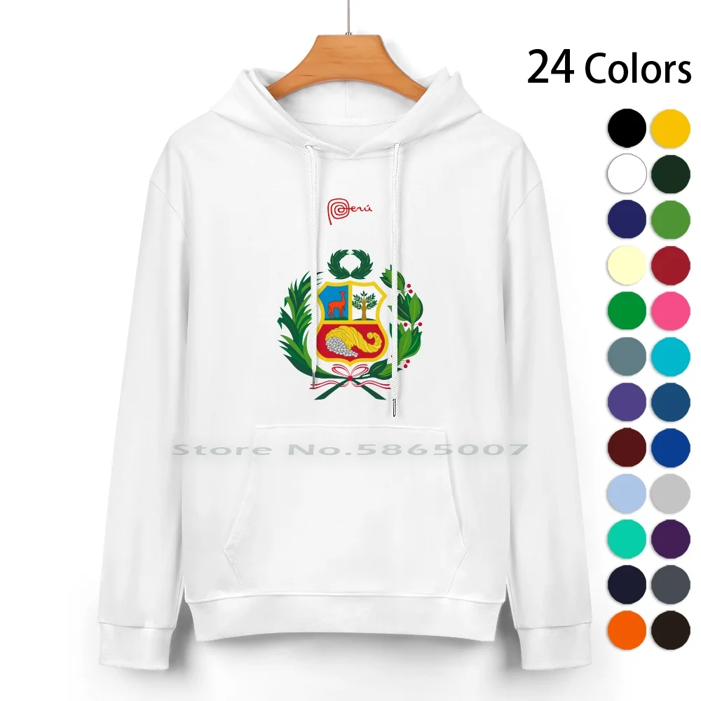 Peruvian Design | Marca Perú Pure Cotton Hoodie Sweater 24 Colors Peruvian Designs Macchu Picchu Cuzco Cusco Peruvians Peruvian