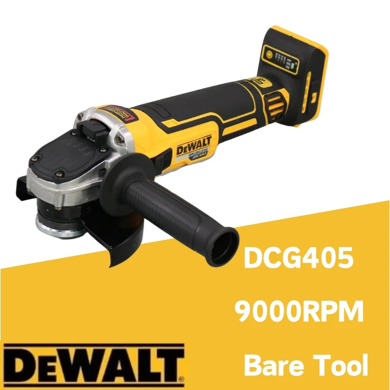 DEWALT DCG405  100/125mm Brushless Grinder 20V  Maglev Metal Cutting Machine  Cordless Portable Polisher  9000RPM Bare Tool