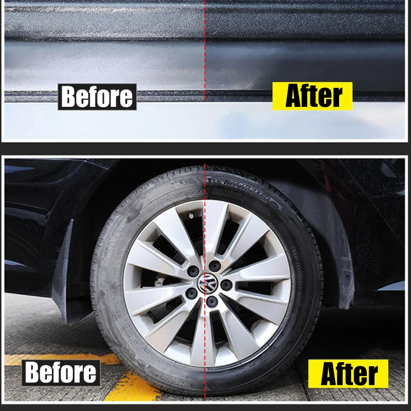 Car Plastic Renovator Spray with Waxing Sponge Auto Polish Repair Coating Protection Cars Detailing Interior Accessories 100ml