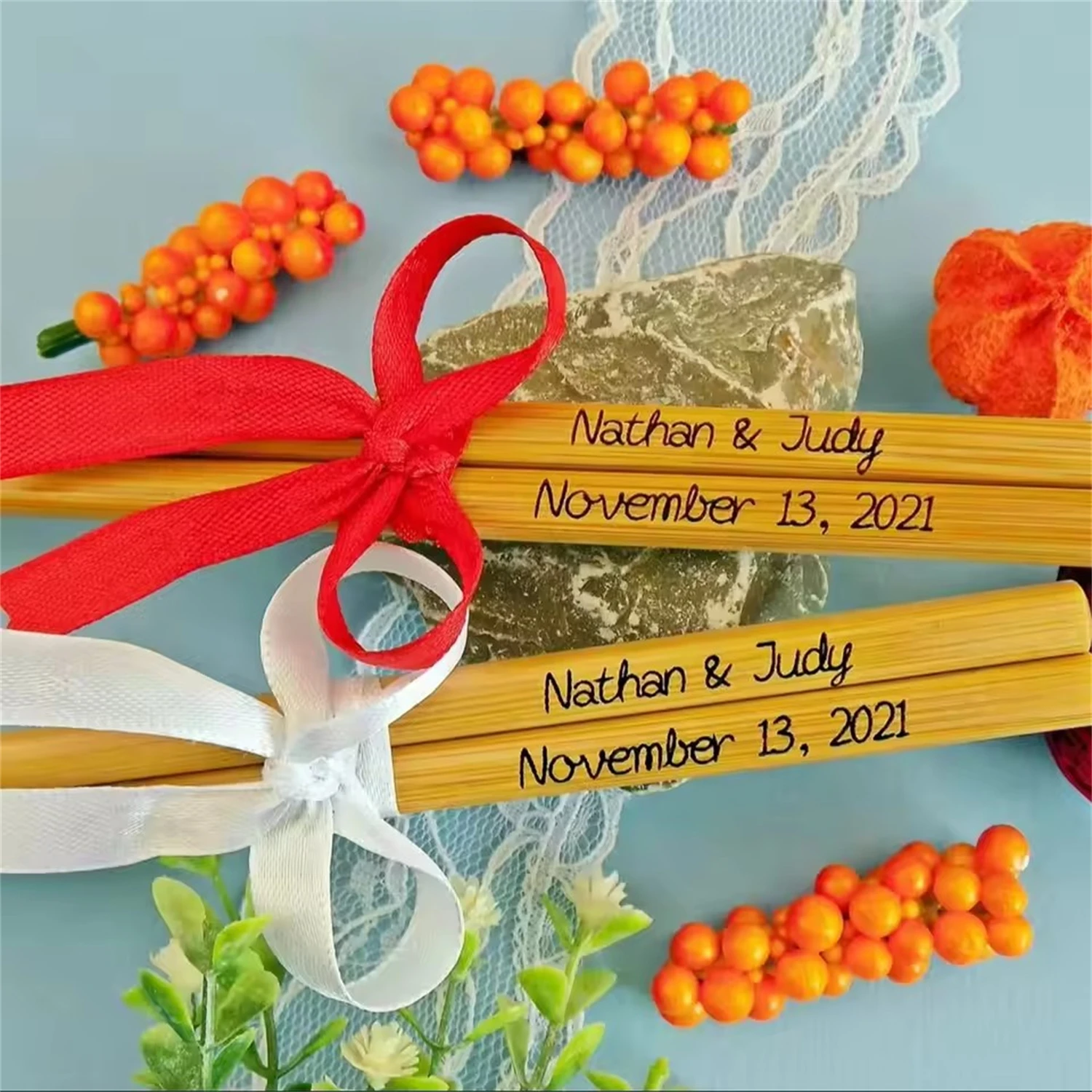 

100pr New personalized Chopsticks,Save the date, Wedding Favor Chopstick, Engraved Bamboo Chopsticks, Wedding Gift, Wedding Favo