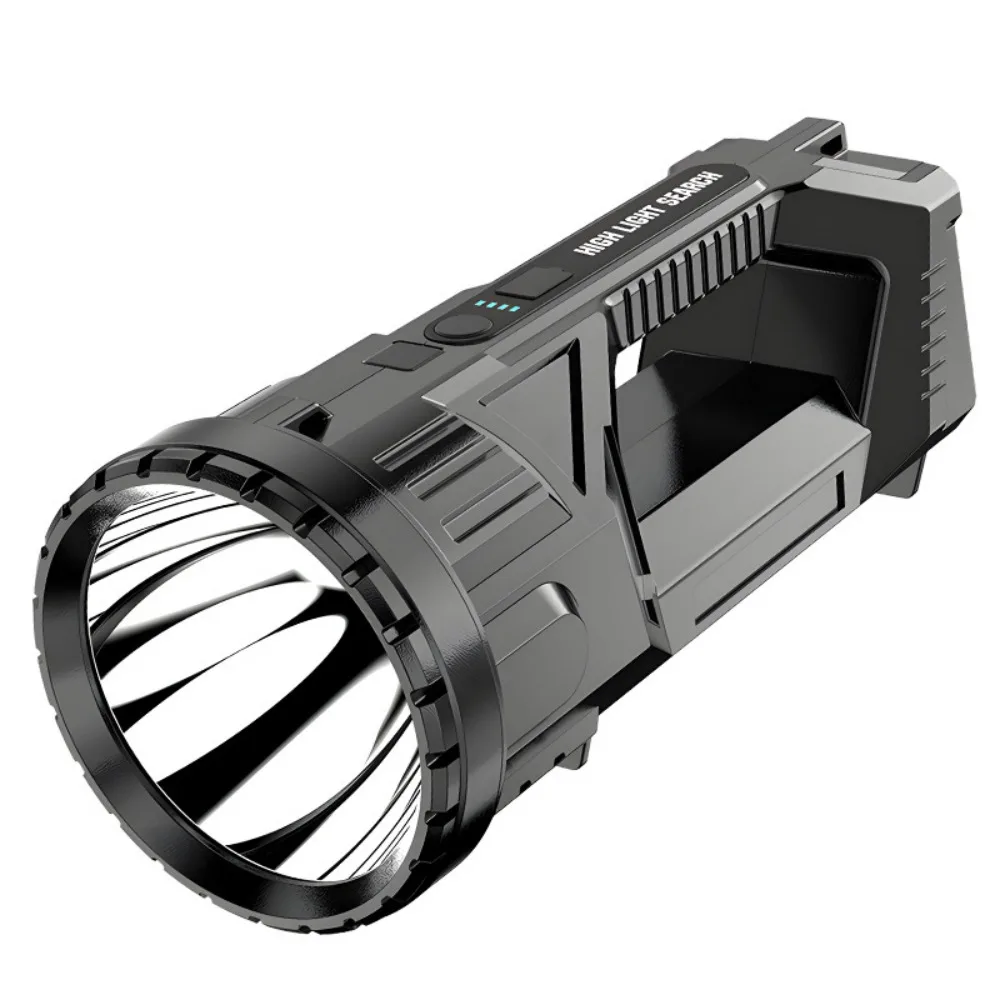 LED Explosion-Proof Searchlight High-Power Flashlight with COB Side Light Waterproof Super Bright Handheld Torch