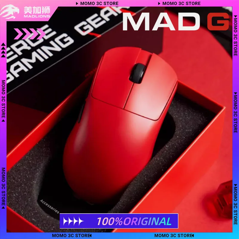 

FGG MADLIONS MAD G Max Wireless Mouse Dual Mode PAW3395 8K Ultra-Lightweight Nordic 52840 Custom Laptop Gamer PC Gaming Mouse