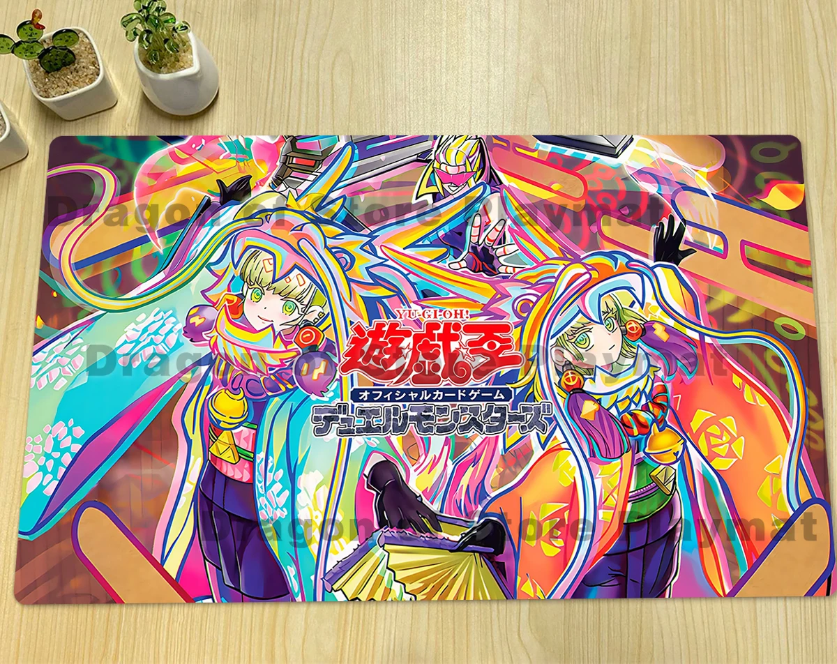 YuGiOh P.U.N.K. JAM Dragon Drive Playmat TCG CCG Mat Board Game Duel Pad Trading Card Game Mat Anime Rubber Mousepad Free Bag