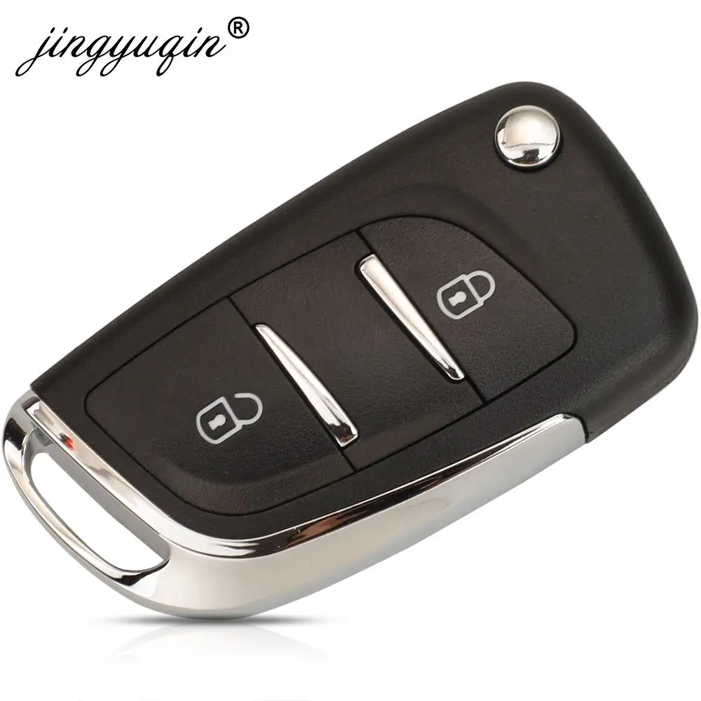 jingyuqin Upgrade Flip 433Mhz ID46 pcf7961 Remote Key Car Key Fob For Citroen C2 C3 Berlingo Peugeot 307 306 406 Modified