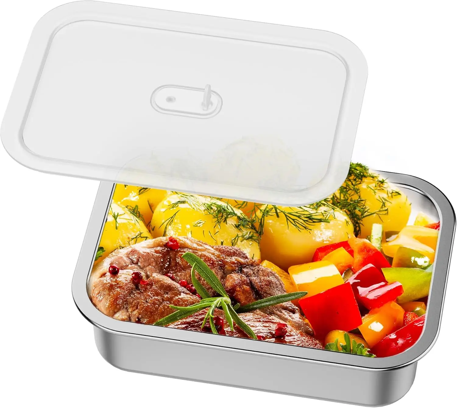 

CordlElectric Lunch Box 1100ML StainlSteel Container