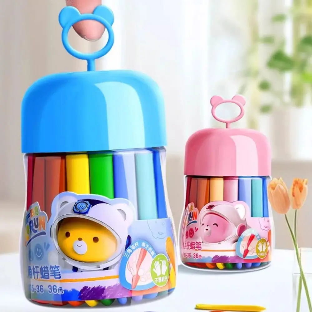 

12/24/36/48Colors Plastic Plastic Crayon Not Dirty Hands 12/24/36/48Colors Colored Crayon Washable Erasable Wax Pencil Gift