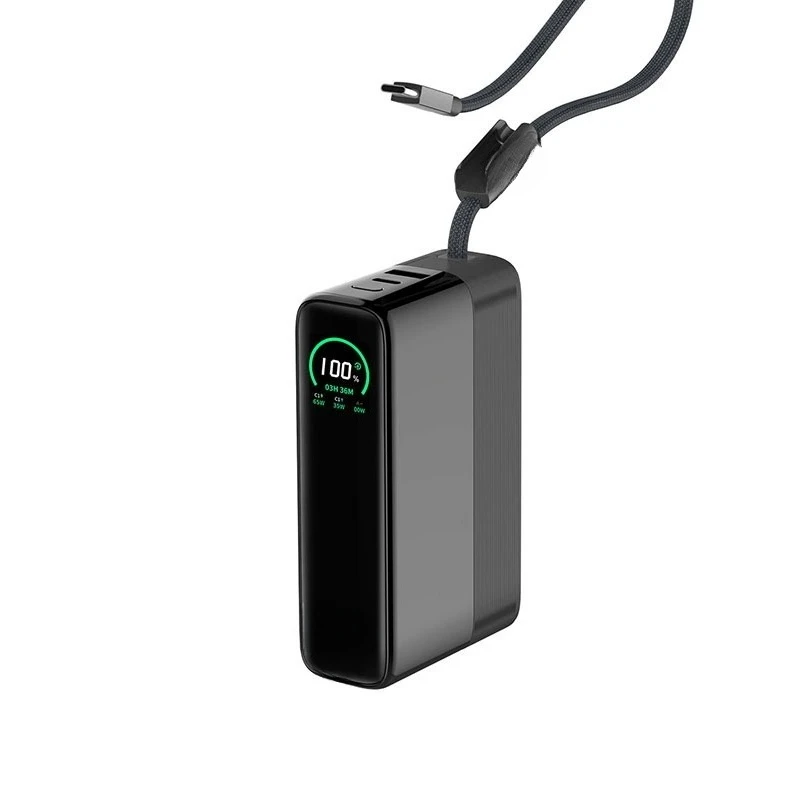 

Large capacity power bank 20000mAh 130W fast charging mobile power supply outdoor portable rechargeable notebook