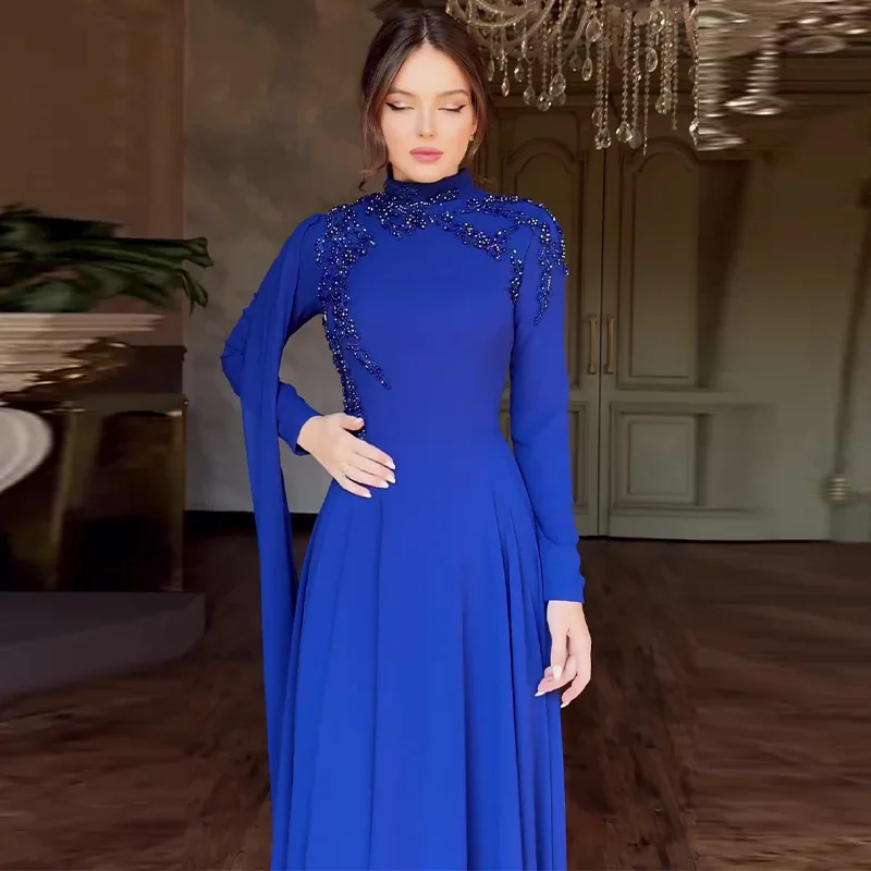 arabic dress female Marwa Fashion Arabic Dress for Women Dubai Kaftan Islamic Muslim Cos Mujeza Honey