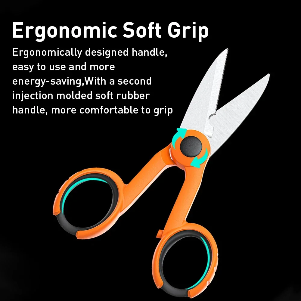 ZoeRax Fiber Optic Cutter Scissors Sharp Aramid Fiber Stripping Tool for Jumper Wires and Pigtails Optical Fiber Hand Tool