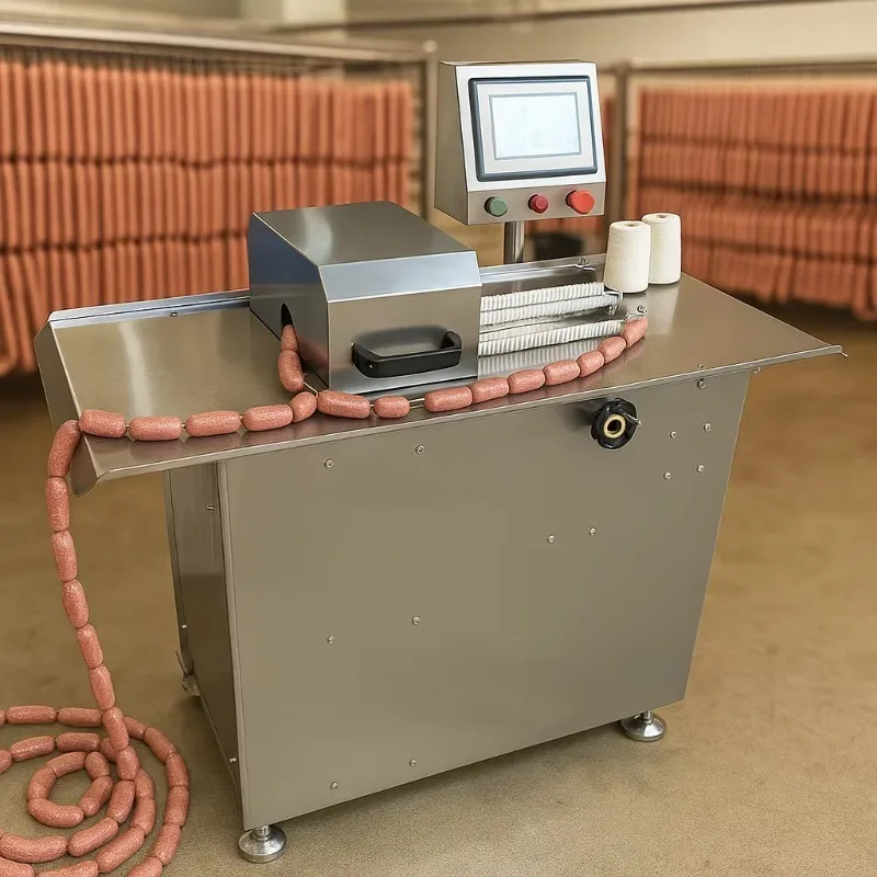 Customized High Efficiency Sausage Making Machine Production Line with Vacuum Filler, Casing System, Cooking