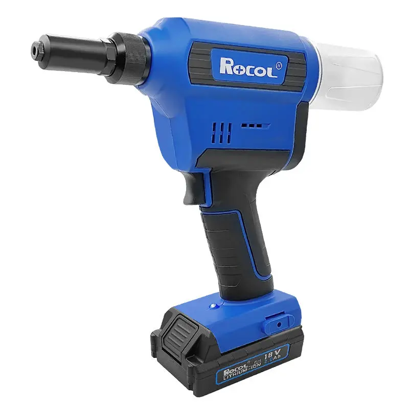 

ROCOL Hot Sale Industrial Battery-Powered Electric Rivet RL-T1-20V Brushless Motor 20000N Super Pull Force Tool 2.4-6.4mm