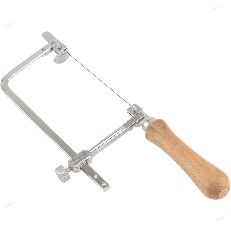 Multifunctional Adjustable Jewelers Saw Frame Set With 12Pcs Cutting Blades Precision Metal Wax Ring Jewelry Making Hand Tool