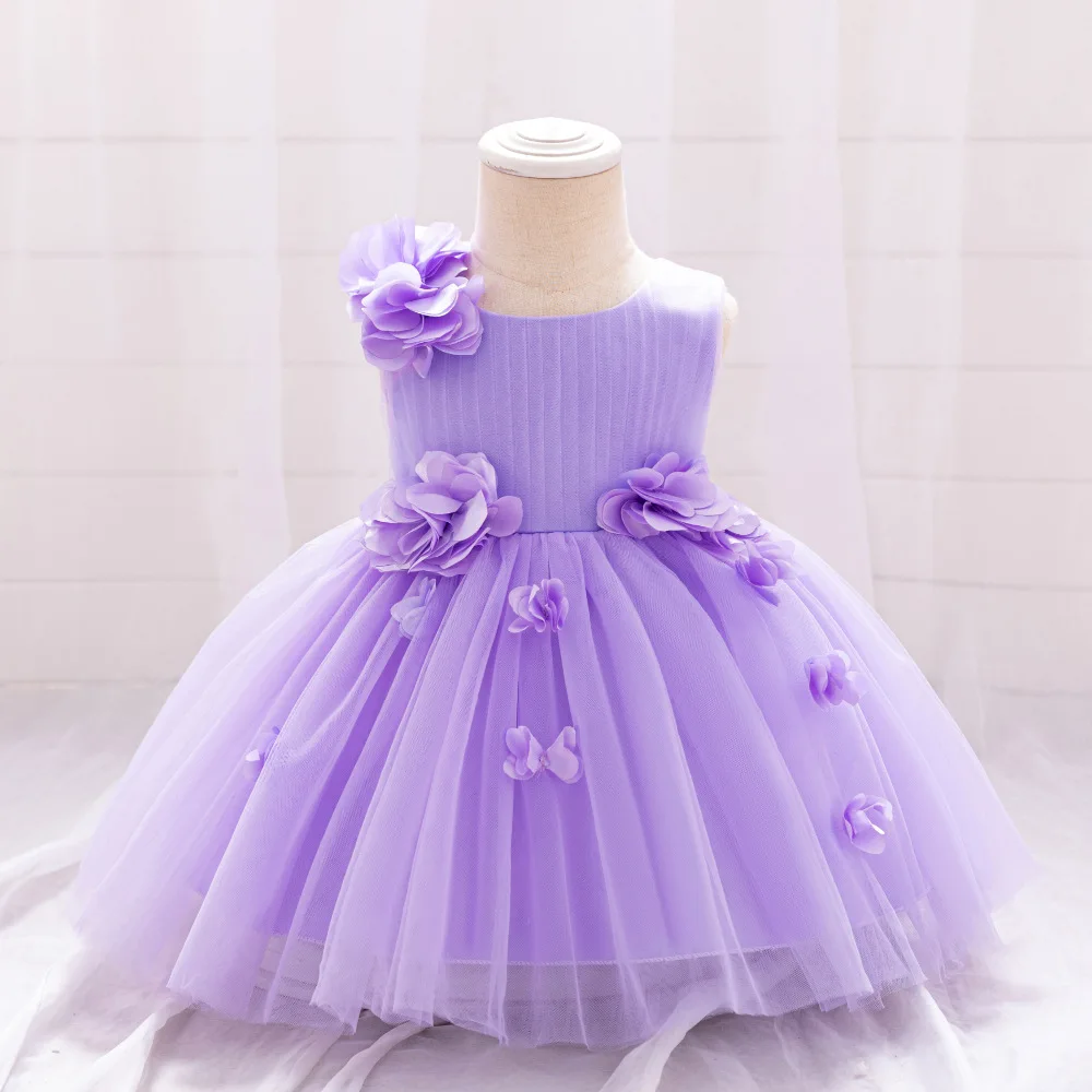 

Grace Stylish Baby Toddler 3D Flower Girl Birthday Party Graduation Ceremony Dance Party Pageant Dress