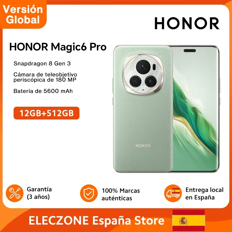 Global Version HONOR Magic6 Pro 5G Snapdragon 8 Gen 3 180MP Periscope Telephoto Camera 6.8