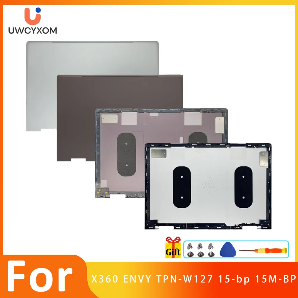 

For ENVY X360 15-BP 15M-BP 15M-BQ TPN-W127 LCD Back Cover Brand New Lid Case Notebook Parts Replacement Brown/Silver 15.6Inch