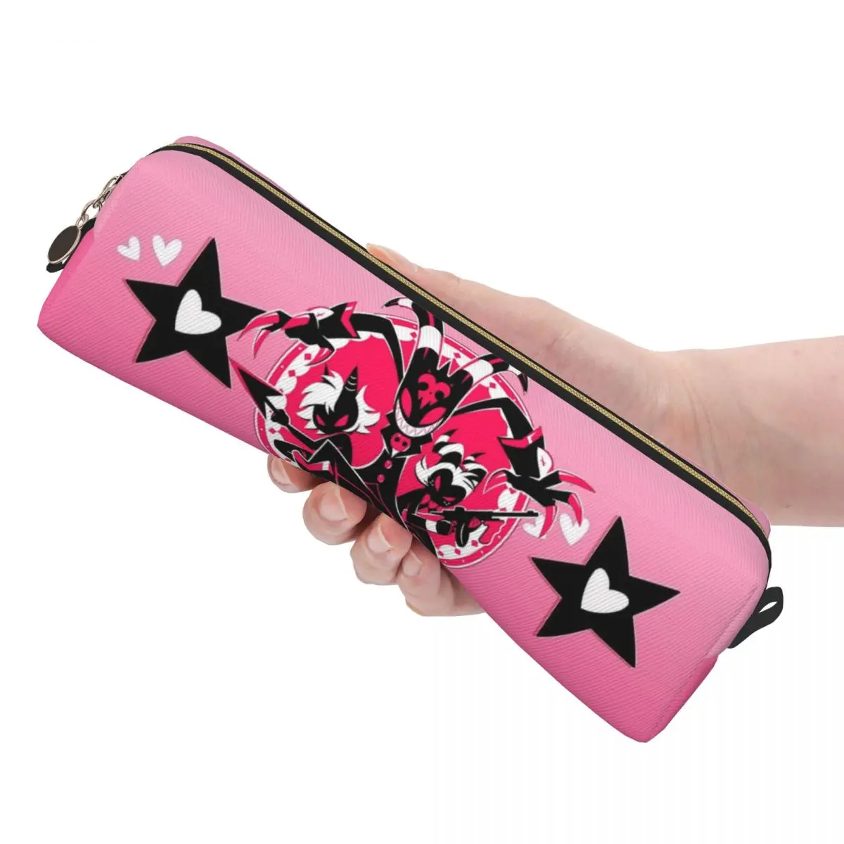 الإبداعية لونا أنيمي مقلمة Helluva Boss Merch صندوق القلم أكياس أطفال سعة كبيرة الطلاب الهدايا المدرسية pencelcases