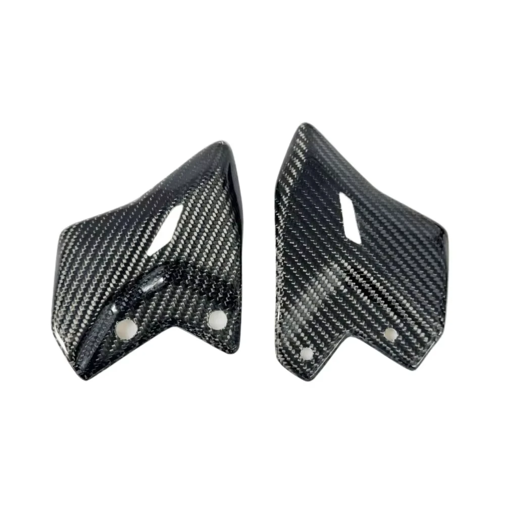 لكاواساكي نينجا 650 Z650 2017-2023 2024 ألياف الكربون دراجة نارية الملحقات الخلفية القدم كعب الحرس مسند القدمين أجنحة حامي